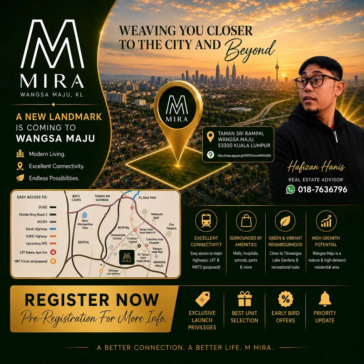 M Series Wangsa Maju condo launch and location highlights near Sri Rampai LRT